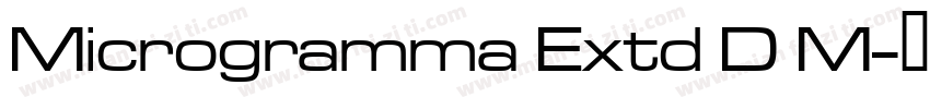 Microgramma Extd D M字体转换